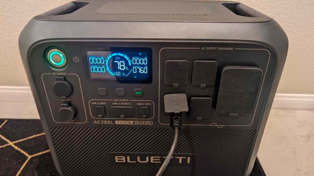 Bluetti AC200L Botones